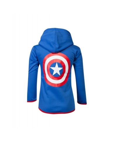 Sudadera con capucha Capitán América - Niño TALLA CAMISETA NIÑO TALLA 110 - 5 AÑOS