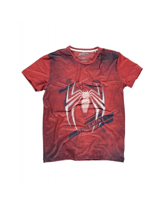 Camiseta Spiderman Acid Wash - Hombre TALLA CAMISETA M