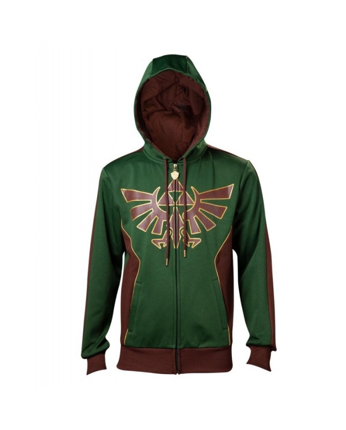 Sudadera con Capucha Hylian Crest The Legend of Zelda Nintendo - Hombre TALLA CAMISETA M