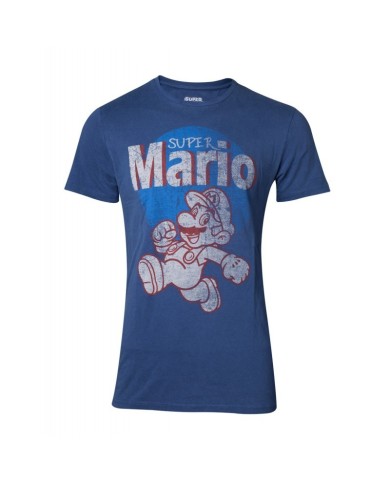 Camiseta Super Mario Running Vintage Nintendo - Hombre TALLA CAMISETA M