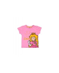 Camiseta Love Princess Peach Super Mario Nintendo - Niño TALLA CAMISETA NIÑO TALLA 98 - 3 AÑOS