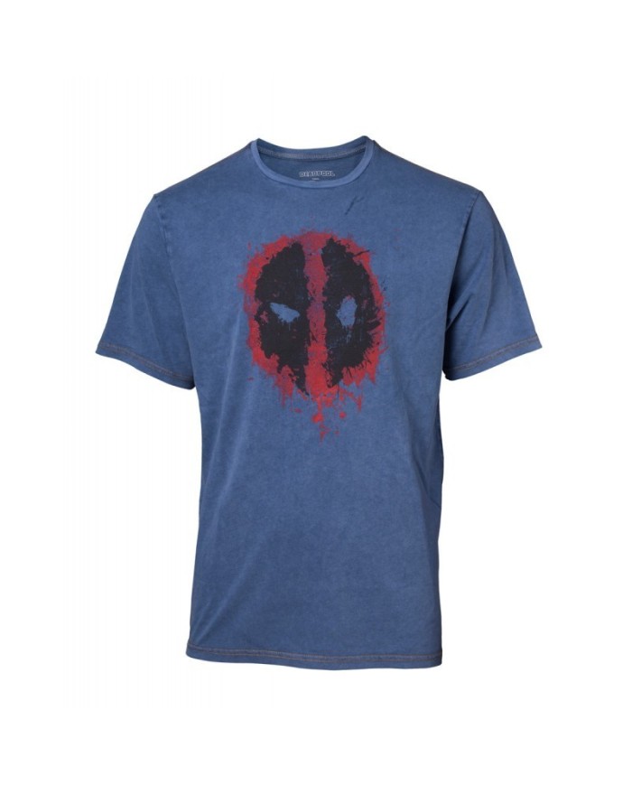 Camiseta Deadpool Faux Denim - Hombre TALLA CAMISETA M