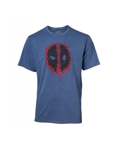 Camiseta Deadpool Faux Denim - Hombre TALLA CAMISETA L