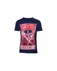 Camiseta Capitán América con Escudo Marvel - Hombre TALLA CAMISETA L