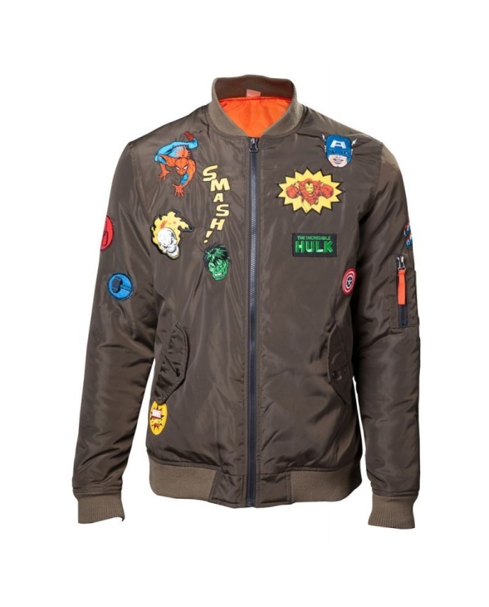 Chaqueta Bomber Hero Patches Marvel TALLA CAMISETA M