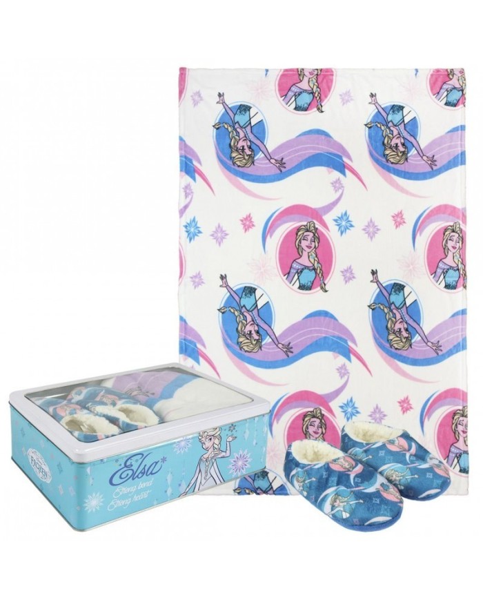 Set Caja Metálica Frozen TALLA CAMISETA NIÑO TALLA 104 - 4 AÑOS