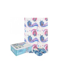 Set Caja Metálica Frozen TALLA CAMISETA NIÑO TALLA 104 - 4 AÑOS
