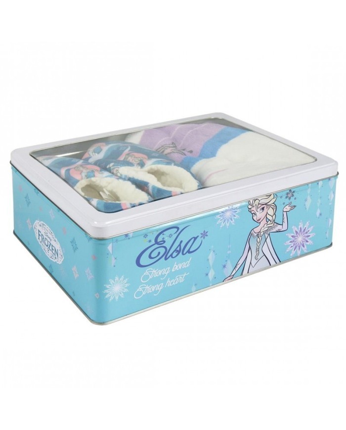 Set Caja Metálica Frozen TALLA CAMISETA NIÑO TALLA 110 - 5 AÑOS