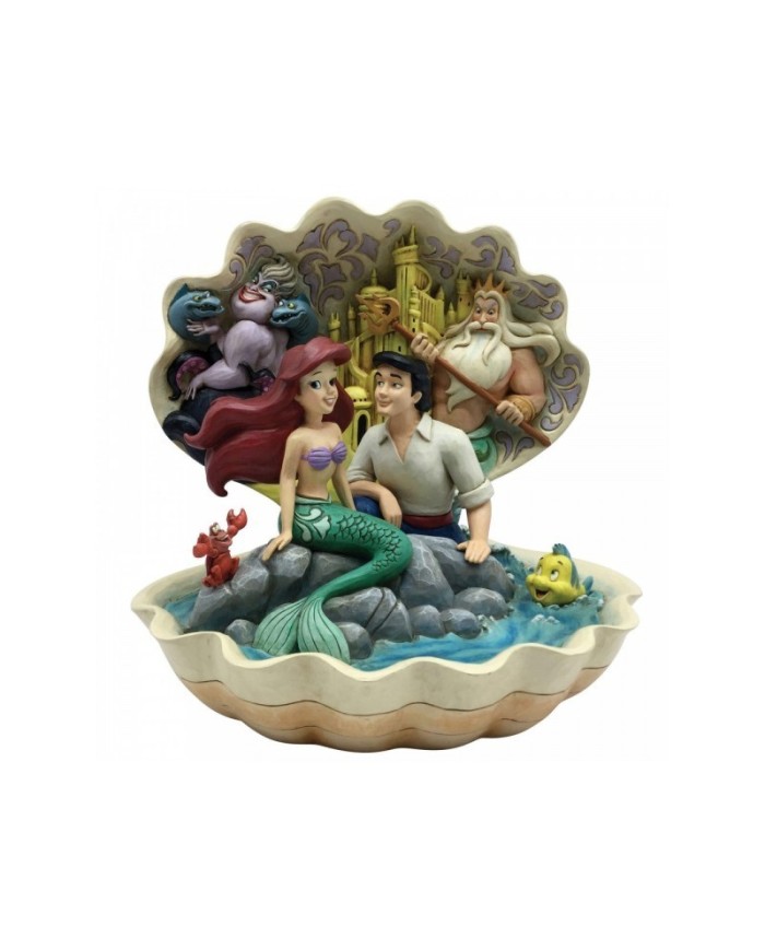 Disney Traditions : Seashell Scenario (The Little Mermaid Shell Scene Figurine)