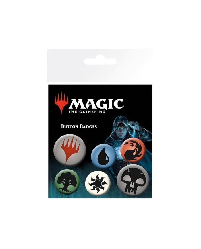 Set de 6 chapas Magic the Gathering - Mana Symbols