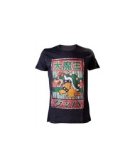 NINTENDO - BLACK BOWSER KANJI MENS T-SHIRT TALLA CAMISETA L