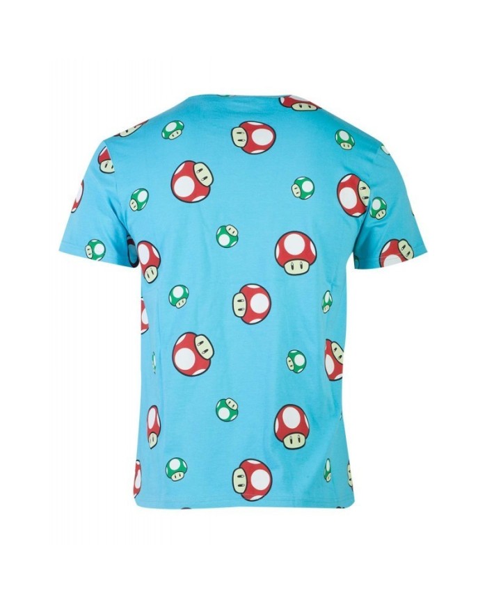 Nintendo - Super Mario Happy Toad AOP Men's T-shirt TALLA CAMISETA S