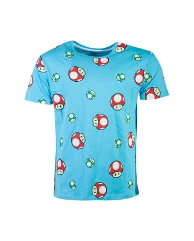 Nintendo - Super Mario Happy Toad AOP Men's T-shirt TALLA CAMISETA M