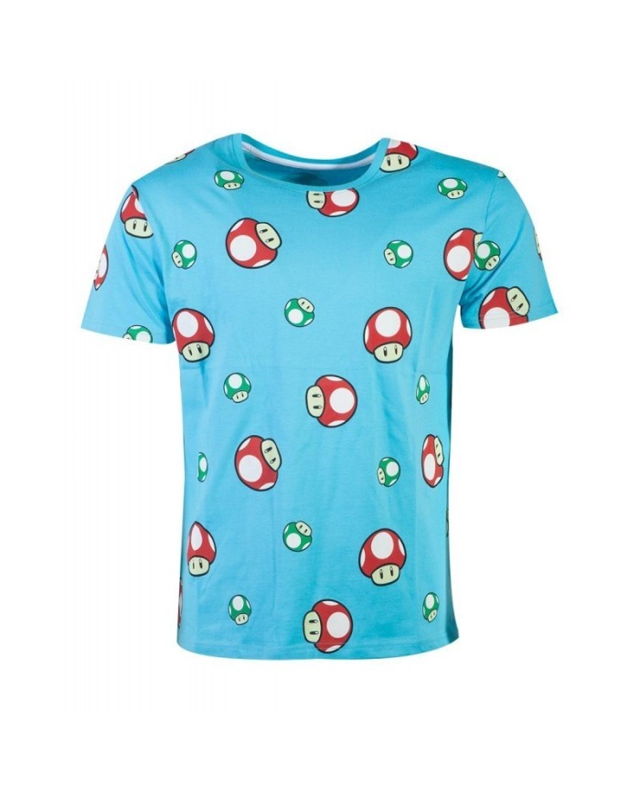 Nintendo - Super Mario Happy Toad AOP Men's T-shirt TALLA CAMISETA XL