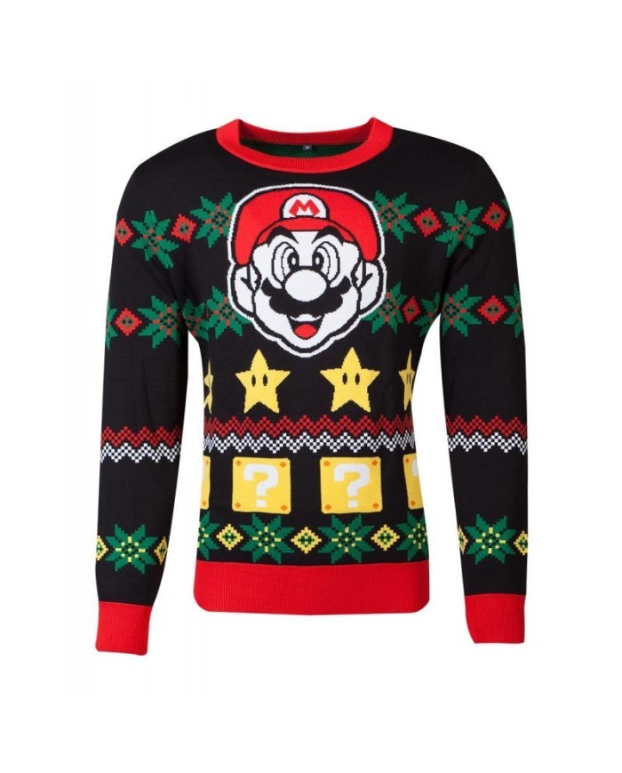 Nintendo - Super Mario Knitted Unisex Jumper TALLA CAMISETA L