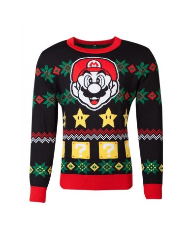 Nintendo - Super Mario Knitted Unisex Jumper TALLA CAMISETA XL