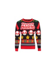 Nintendo - Super Mario Knitted Christmas Unisex Jumper TALLA CAMISETA L