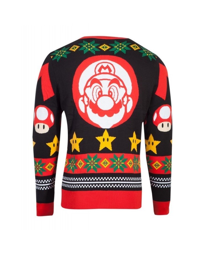 Nintendo - Super Mario Knitted Christmas Unisex Jumper TALLA CAMISETA L