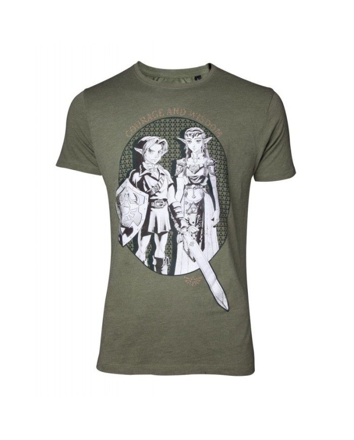 Zelda - Link & Princess Zelda T-shirt TALLA CAMISETA XL