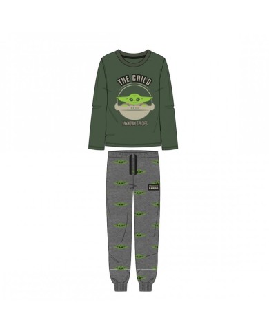 PIJAMA LARGO SINGLE JERSEY THE MANDALORIAN THE CHILD TALLA CAMISETA XXL