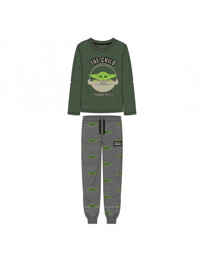 PIJAMA LARGO SINGLE JERSEY THE MANDALORIAN THE CHILD TALLA CAMISETA XXL