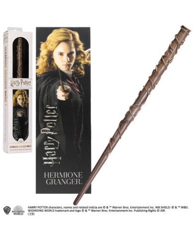 Harry Potter - Varita Mágica de Hermione Granger con marcapáginas 3D