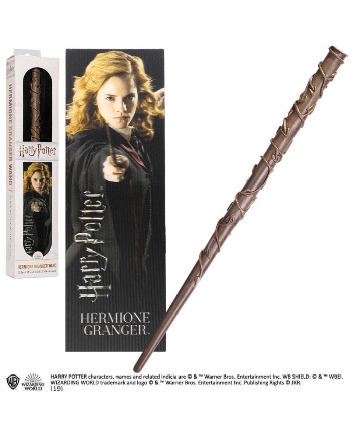 Harry Potter - Varita Mágica de Hermione Granger con marcapáginas 3D