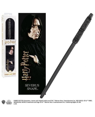 Harry Potter - Varita Mágica de Severus Snape con marcapáginas 3D