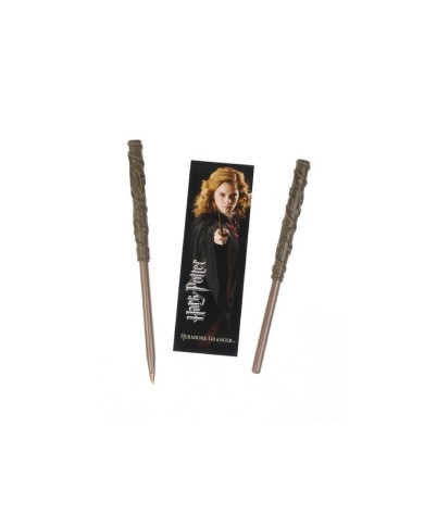 Harry Potter Set Punto de libro ( marcapáginas) y Boligrafo Hermione