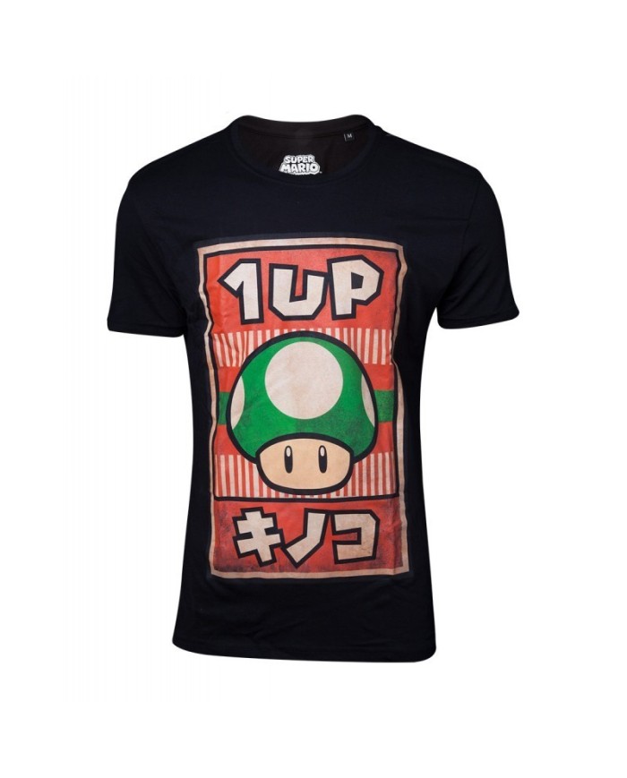 Camiseta Poster Inspired 1-Up Mushroom Super Mario TALLA CAMISETA XS