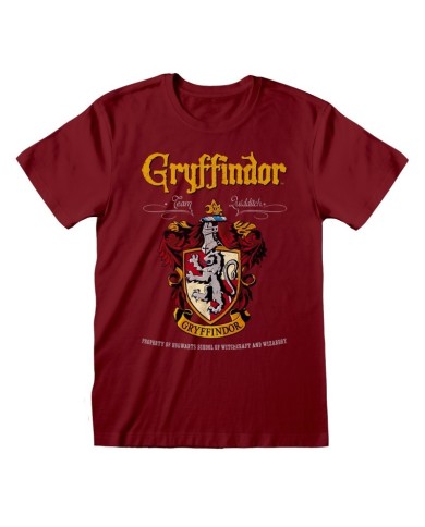 Camiseta Harry Potter - Gryffindor Red Crest - Unisex - Talla Adulto TALLA CAMISETA XL