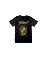 Camiseta Harry Potter - Hufflepuff Black Crest - Unisex - Talla Adulto TALLA CAMISETA M