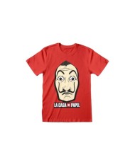 Camiseta La Casa De Papel - Mask And Logo  - Unisex - Talla Adulto TALLA CAMISETA XL