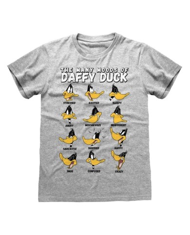 Camiseta Looney Tunes - Many Moods Of Daffy - Unisex - Talla Adulto TALLA CAMISETA XL