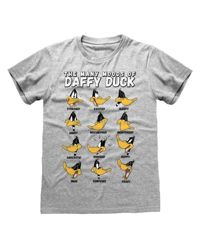 Camiseta Looney Tunes - Many Moods Of Daffy - Unisex - Talla Adulto TALLA CAMISETA XL