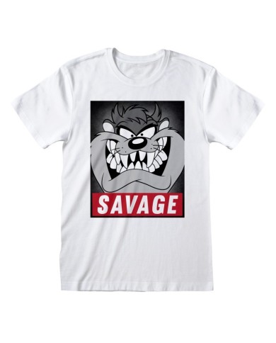 Camiseta Looney Tunes - Taz Savage - Unisex - Talla Adulto TALLA CAMISETA S