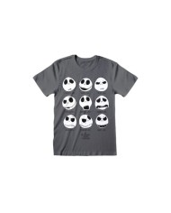 Camiseta Nightmare Before Christmas - Many Faces Of Jack - Unisex - Talla Adulto TALLA CAMISETA M