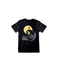 Camiseta Nightmare Before Christmas - Silhouette  - Unisex - Talla Adulto TALLA CAMISETA XL