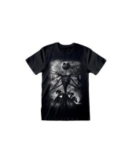 Camiseta Nightmare Before Christmas - Stormy Skies  - Unisex - Talla Adulto TALLA CAMISETA S