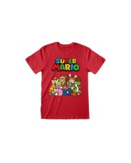 Camiseta Nintendo Super Mario - Main Character Group - Unisex - Talla Adulto TALLA CAMISETA L