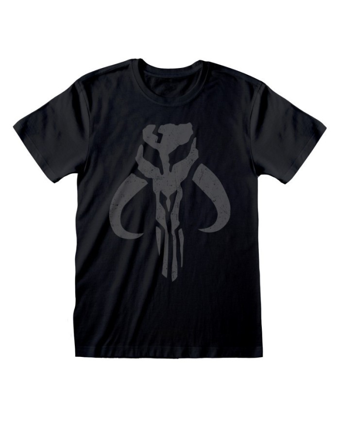 Camiseta Star Wars : Mandalorian, The - Distressed Crest - Unisex - Talla Adulto TALLA CAMISETA L
