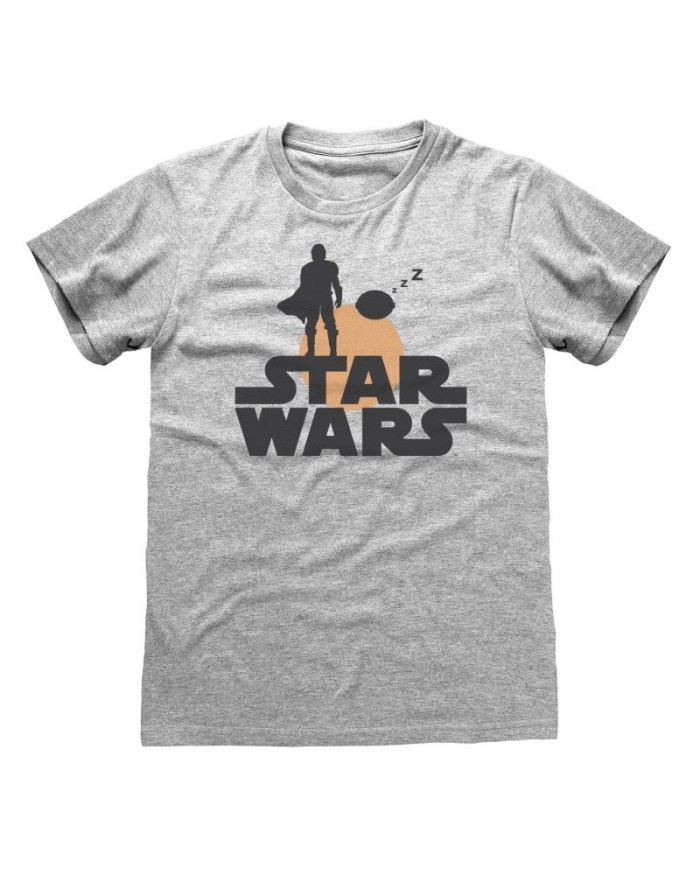 Camiseta Star Wars : Mandalorian, The - Silhouette - Unisex - Talla Adulto TALLA CAMISETA S