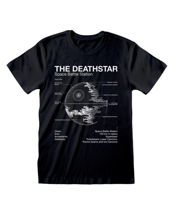 Camiseta Star Wars - Death Star Sketch  - Unisex - Talla Adulto TALLA CAMISETA S