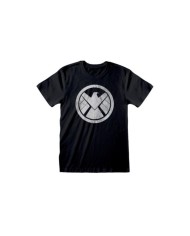 Camiseta Avengers - Shiled Logo Distressed  - Unisex - Talla Adulto TALLA CAMISETA S