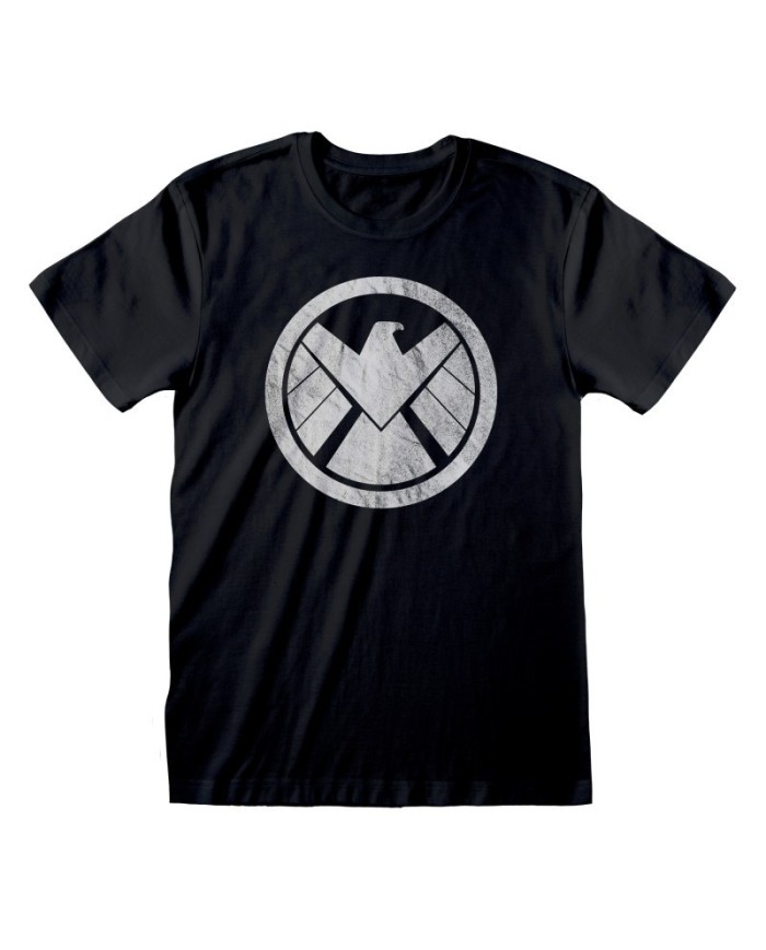 Camiseta Avengers - Shiled Logo Distressed  - Unisex - Talla Adulto TALLA CAMISETA L