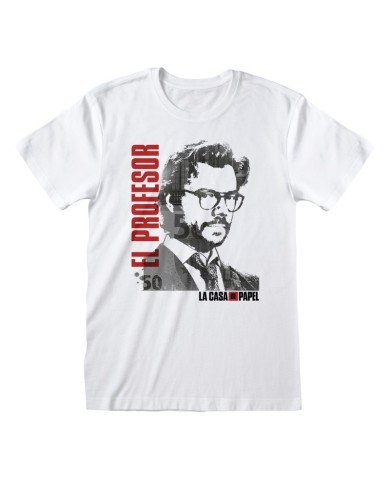 Camiseta La Casa De Papel - El Profesor - Unisex - Talla Adulto TALLA CAMISETA XL