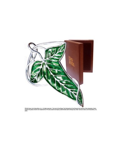Hoja de Lorien - Broche - Plata Pura - El Señor de los Anillos