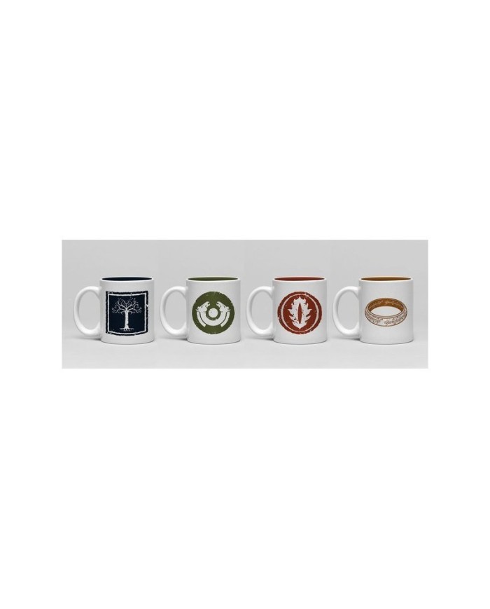 Pack de 4 Tazas Espresso Symbols El Señor de los Anillos