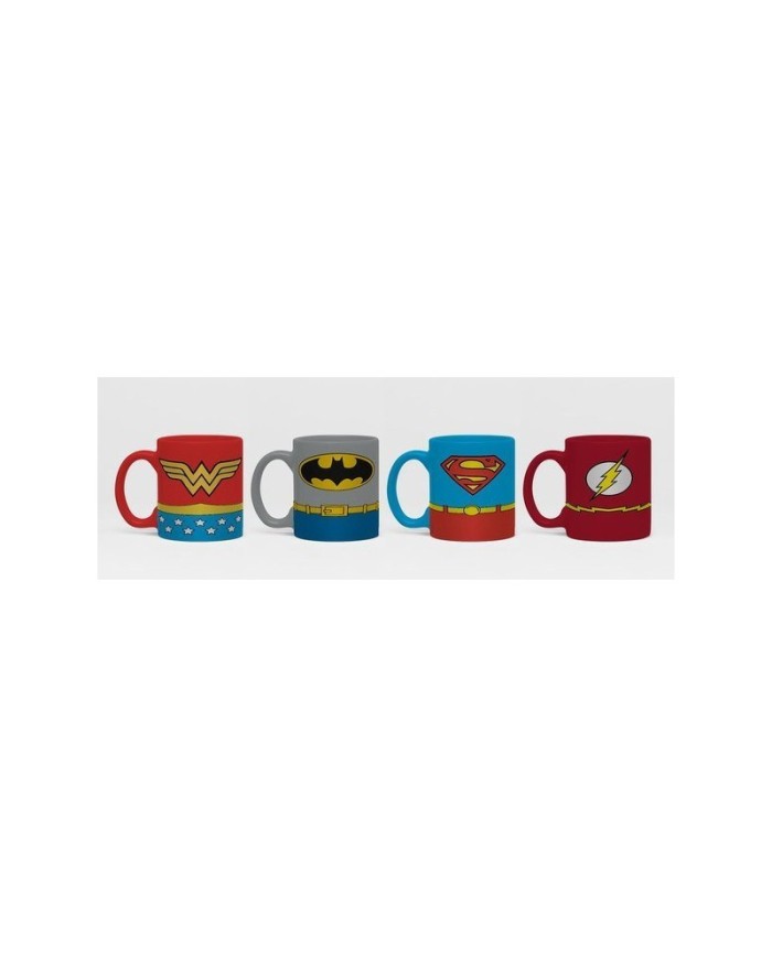 Pack de 4 Tazas Espresso Uniforms DC Comics
