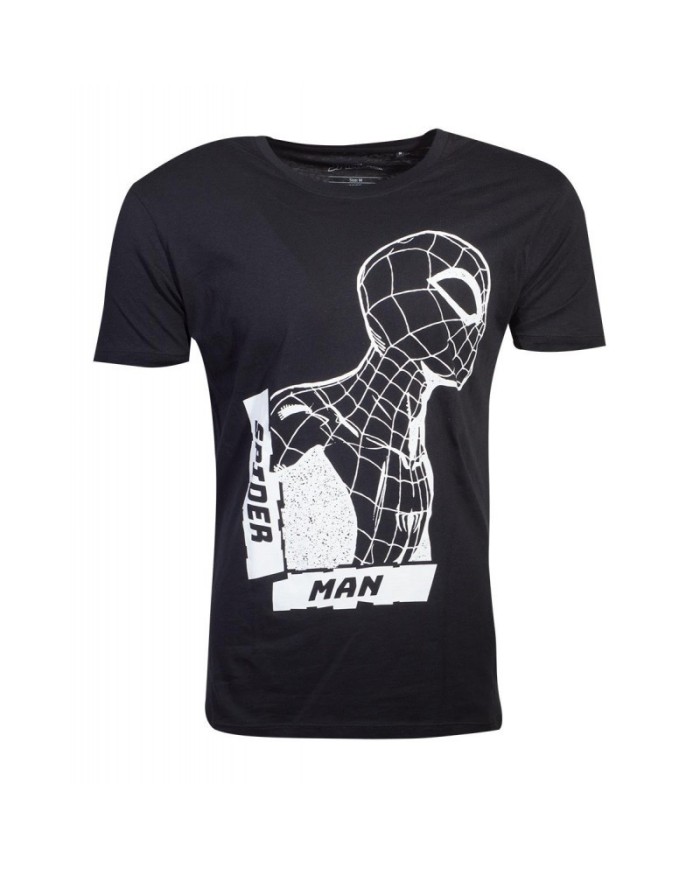 Spider-Man Camiseta Black Side View Spidey TALLA CAMISETA M